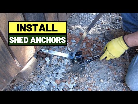 #114 How To Tie Down Storage Shed With Mobile Home Anchors