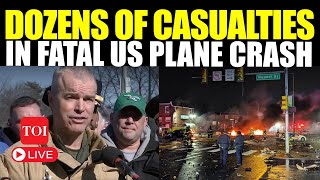 US LIVE: Dozens Killed & Injured In Yet Another Plane Crash | Explosion, Fireball In Philadelphia
