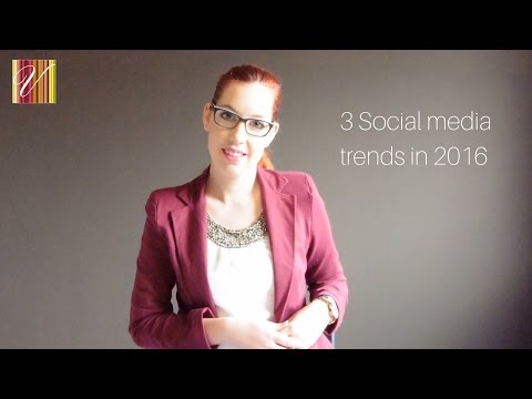 3 Social media trends in 2016