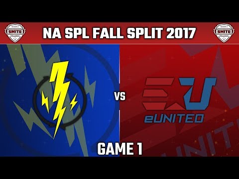 SMITE Pro League Fall Split Week 3 NA 2017 - Might Storm vs. eUnited (Game 1)