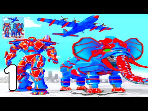 Flying Monster Truck Transform Elephant Robot Game - Career Part 1 (Android GamePlay Walkthrough)