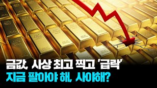 사상 최고가 찍은 금값...하루 만에 급락 '왜'?