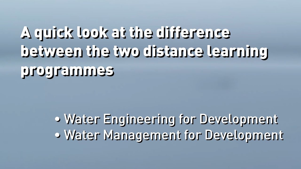 Quick look  – The difference between the two WEDC MSc distance learning programmes