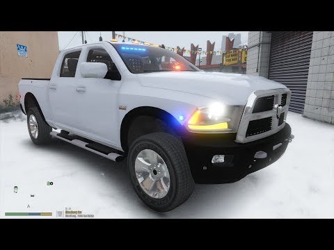 GTA 5 Live PD - Unmarked Ram 2500 - Snow Patrol (LSPDFR)