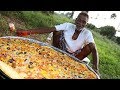 Pizza | Chicken Pizza | Chicken Pizza Cooking by our grandpa for 100 Orphan kids