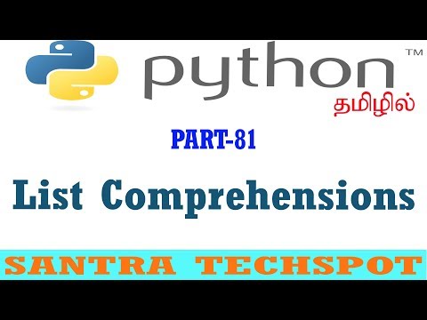 81 List Comprehensions In Python Python Tutorial In Tamil