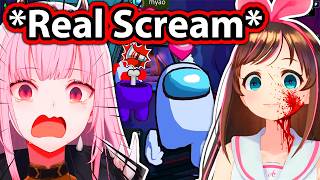 Kizuna Ai Scared The Sh*t out of Calli and Made Her Scream 【Hololive】