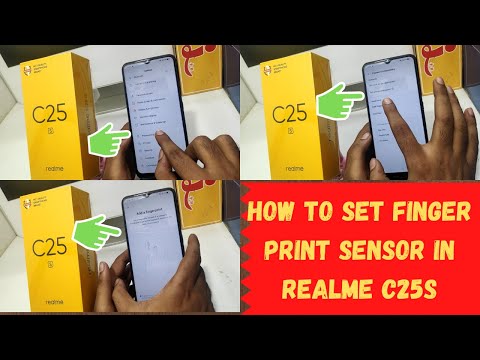 How to Set Finger print Sensor in REALME C25S,C25y,C25