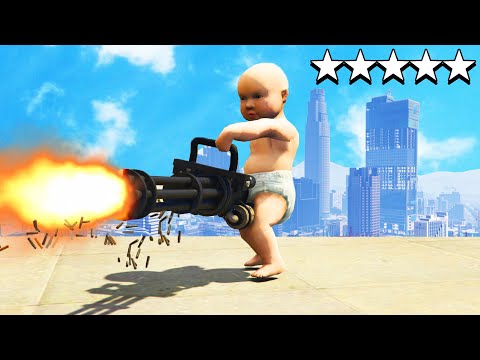 ¡GTA 5 pero SOY UN BEBÉ RECIÉN NACIDO! 😂 MOMENTOS DIVERTIDOS con LOS COMPAS (GTA 5 Mods)