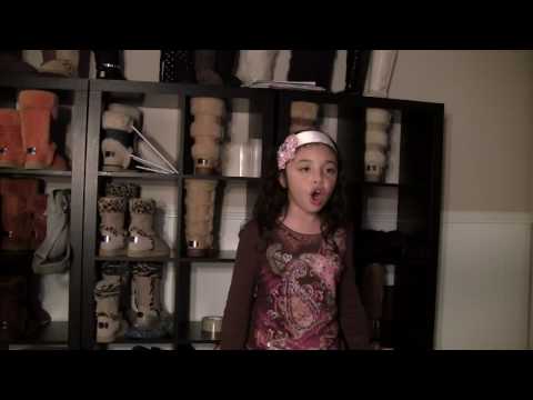 8 YEAR OLD LOUISA SINGS GET HERE BY OLETA ADAMS