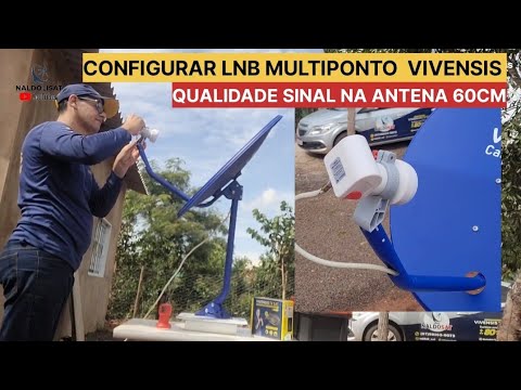 Configurar LNB Multiponto No Receptor Vx10 / Qualidade Sinal na Antena de 60cm