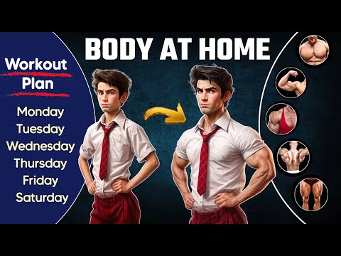 Full body home workout with full week workout plan | Healthy zone