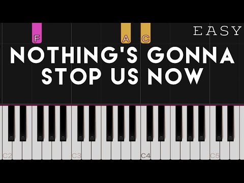 Nothing’s Gonna Stop Us Now - Starship piano tutorial