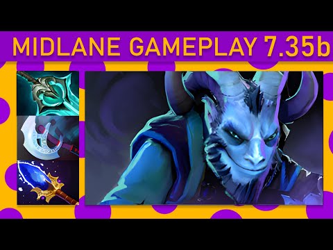 ⭐New patch 7.35b Riki 20+ Kills! Mid Gameplay - Dota 2 Top MMR