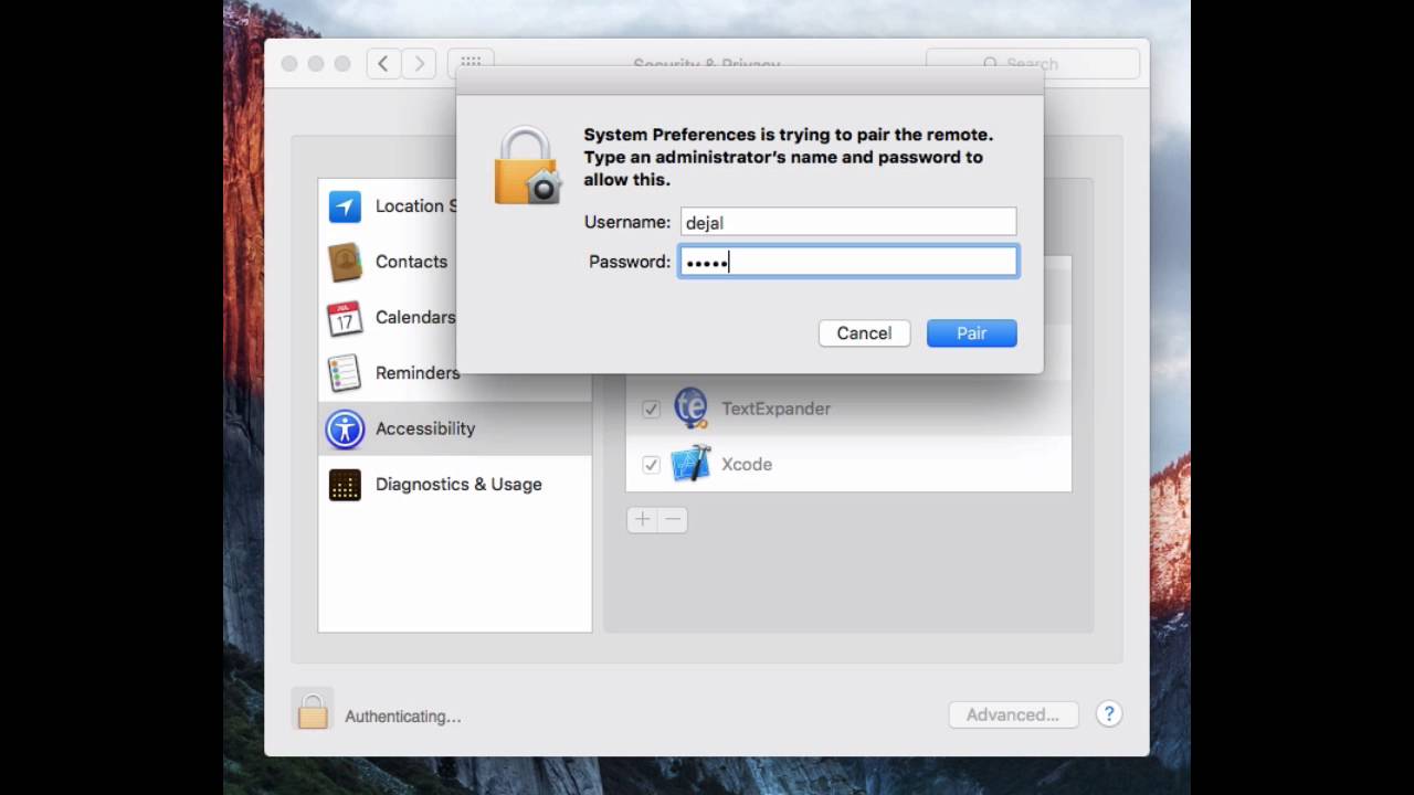 Time Out setting accessibility preferences