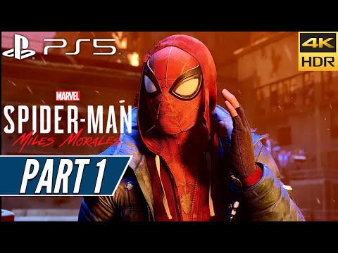SPIDER-MAN MILES MORALES (PS5) Walkthrough Gameplay PART 1 [4K 60FPS HDR] - No Commentary