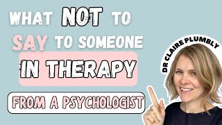 How to support someone in therapy