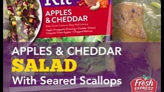 Apple & Cheddar Salad with Seared Scallops – Fresh Express Recipe