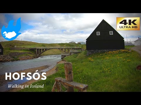 Iceland Walking Tour - Hofsós [4K]