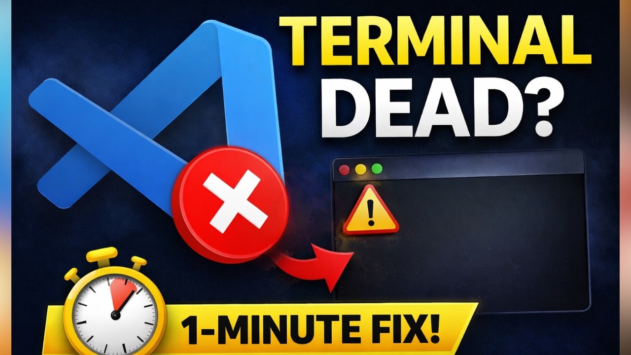VS Code Terminal Not Working ? Quick Solution