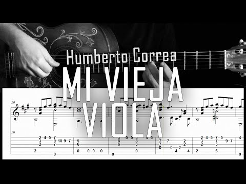 Mi vieja viola (tango) - Fingerstyle guitar -  Arreglo solista con partitura y tablatura