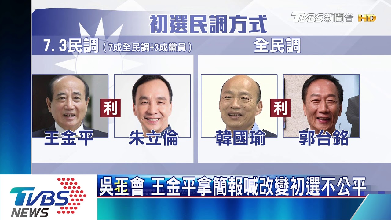 吳王會　王金平拿簡報喊改變初選不公平