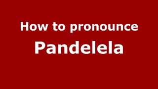 How to pronounce Pandelela
