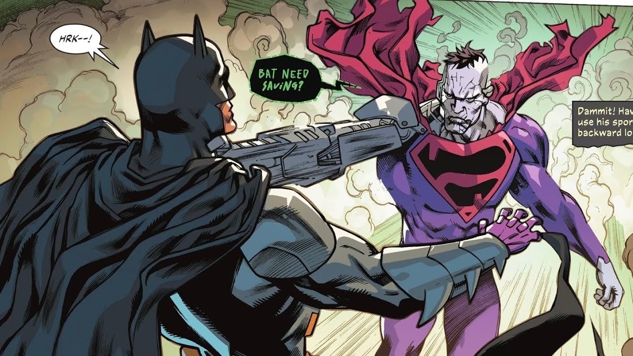 Batman fights Bizarro Superman (Absolute Power)