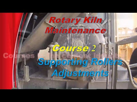 Maintenance of Rotary Kilns / Kiln Supporting Rollers Adjustments Course 2 at Cement Industry