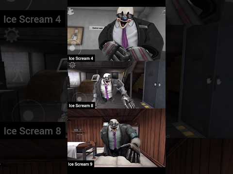 Boris in Ice Scream 9 VS in Ice Scream 8 VS in Ice Scream 4 😳 #shorts #icescream8 #new #game #2024