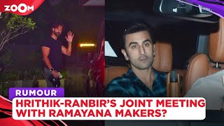 Hrithik Roshan & Ranbir Kapoor aka Raavan & Ram from Ramayana papped for joint meeting with makers?