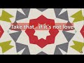 Take That - If It's Not Love (Lyrics) 