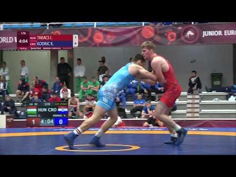 1/4 GR - 82 kg: I. TAKACS (HUN) v. K. KODRIC (CRO)