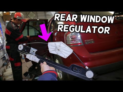 REAR WINDOW REGULATOR REPLACEMENT REMOVAL FORD EDGE, LINCOLN MKX