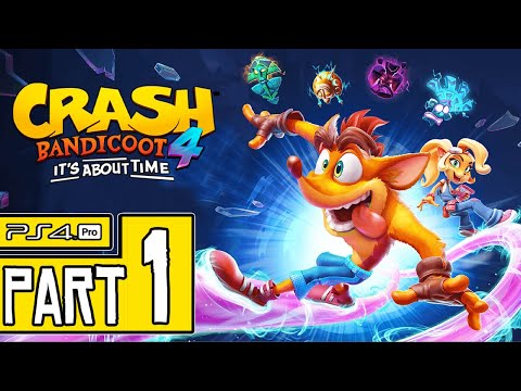 Crash Bandicoot 4: It’s About Time Walkthrough PART 1 (PS4 Pro) No Commentary @ 1440p (60ᶠᵖˢ) ✔