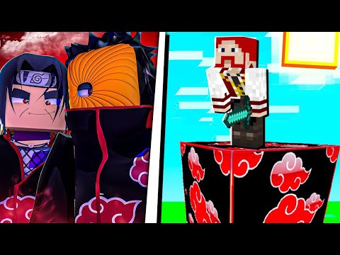 CUBÃO DE LUCKY BLOCK DA AKATSUKI NO MINECRAFT