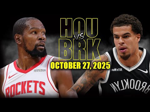Houston Rockets vs Brooklyn Nets Full Game Highlights - October 27, 2025 | NBA Season