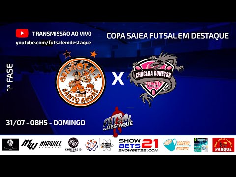 AREIÃO TNT X CHACARA DONETSK  COPA SAJEA FUTSAL EM DESTAQUE