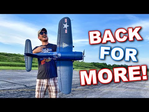 TOUGHEST WARBIRD in our FLEET!! - E-Flite F4U Corsair 1.2m