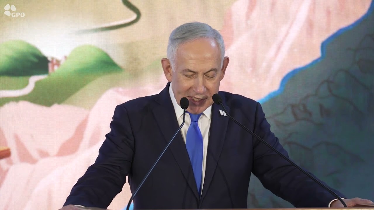 ראש הממשלה בנימין נתניהו באירוע הכרזה על כביש 60 - דרך התנ"ך
