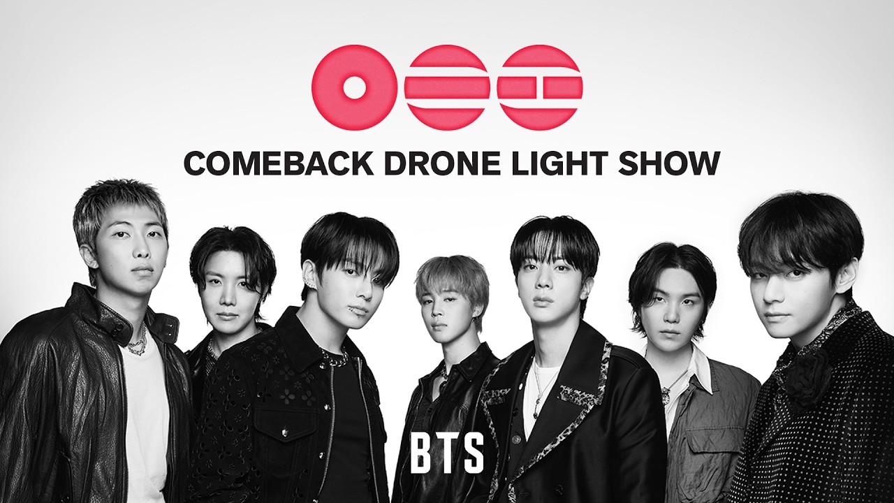 BTS COMEBACK DRONE LIGHT SHOW