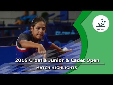 2016 Croatia Junior & Cadet Open Highlights: Jamila Laurenti vs Natalia Brinza (Final)