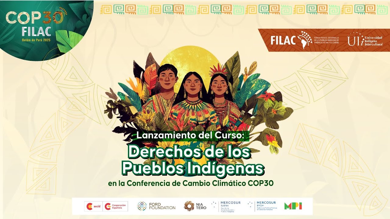 Lanzamiento del Curso: Derechos de los Pueblos Indígenas en la Conferencia de Cambio Climático COP30