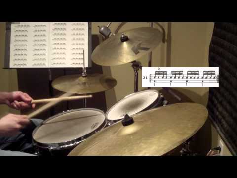 Basic Fills using Syncopation by Ted Reed (4/4)
