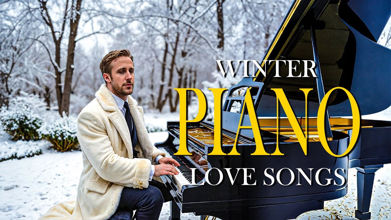 Top 200 Most Beautiful Winter Piano Pieces Ever - Relaxing Love Songs for a Cozy Winter Collection