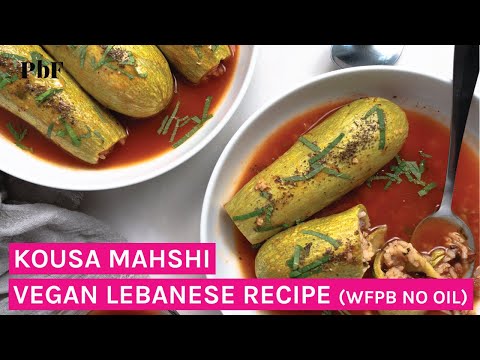 Kousa Mahshi (Vegan Lebanese Stuffed Zucchini)