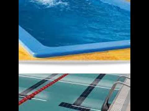White and blue fiber glass readymade swimming pools, 3-4.5