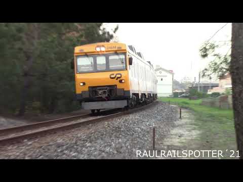 Comboios na Linha do Oeste no mês Fevereiro 2021