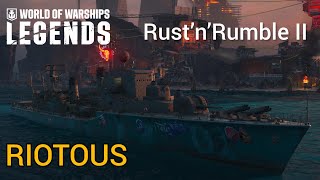 【WoWsLegends】エイプリルフール2025「サビと轟音 II」RIOTOUS 3kill【PS5: 4K HDR】