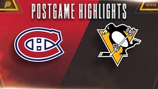 Condensed Game | Pittsburgh Penguins vs. Montreal Canadiens - 10/3/26